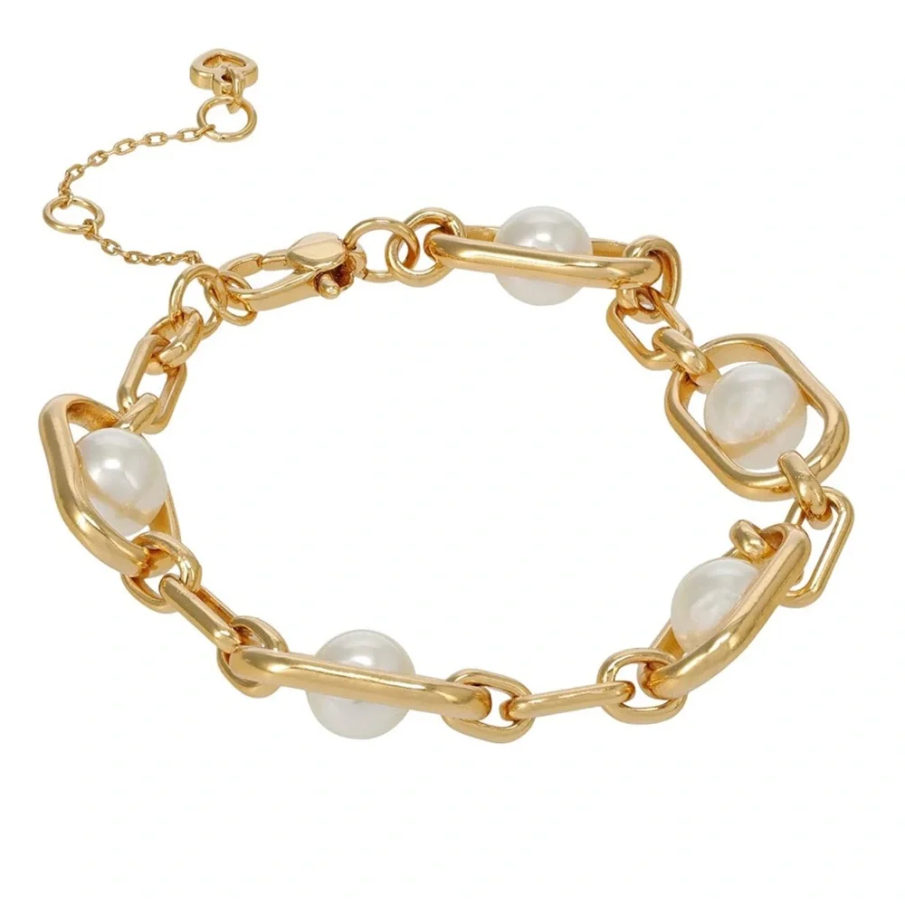 KATE SPADE • Gold Glamorous Strands Pearl Bracelet - Picture 3 of 6